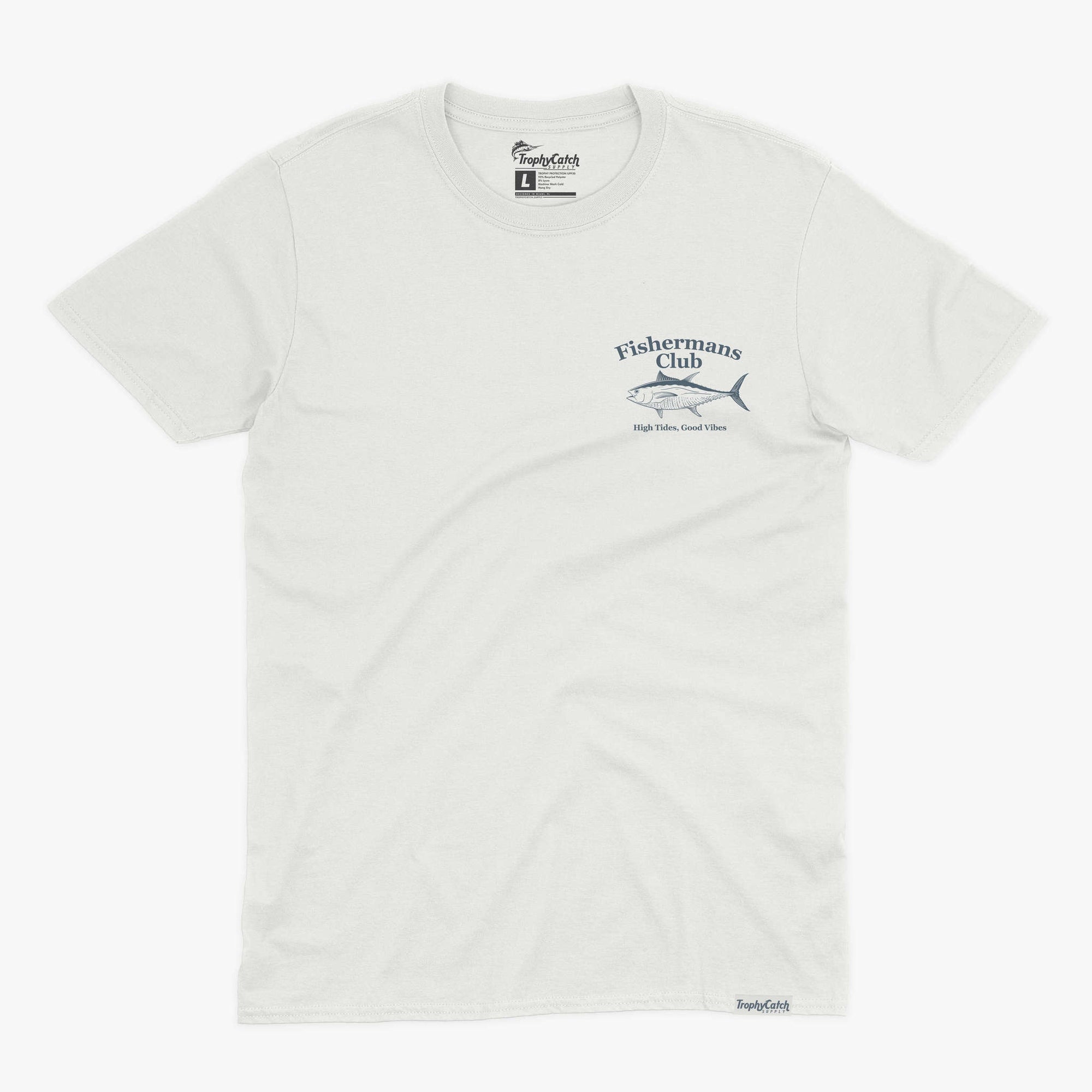 Fishing T-Shirt in White - L